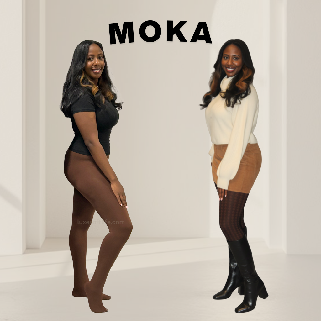 Solid Skin-Tone Fleece Tights