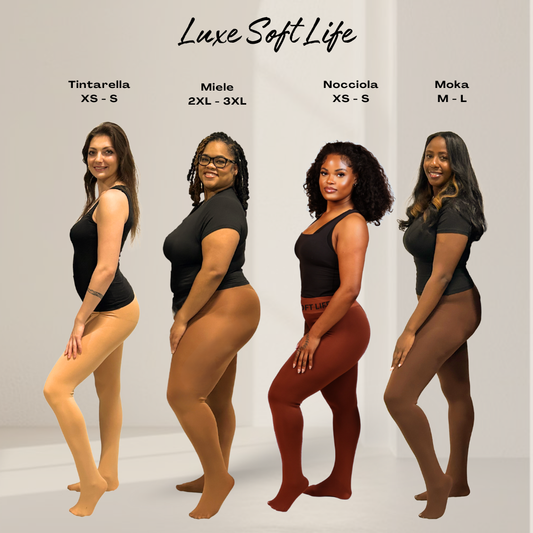 Solid Skin-Tone Fleece Tights